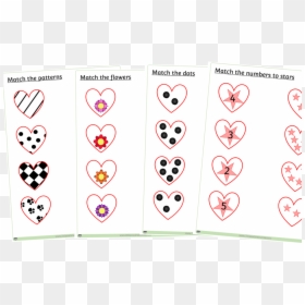 Match The Heart Sheets - Heart, HD Png Download - love shapes png