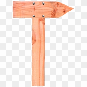 Simple Wood Sigh Arrow Symbol - Wood, HD Png Download - wood png images