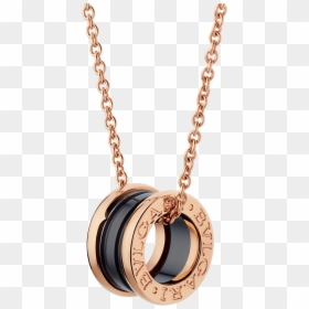 Rose Gold Bvlgari Necklace, HD Png Download - gold jewellery model png