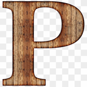 Wooden Capital Letter P, HD Png Download - wood png images