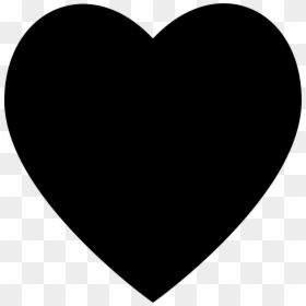 Heart Black Button Symbol Of Interface For Social Likes - Black Heart Png, Transparent Png - likes icon png