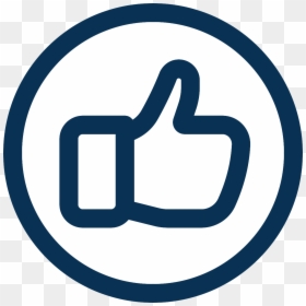 Penn Del Jersey Chapter - Icon Thumb Up Circle Png, Transparent Png - likes icon png
