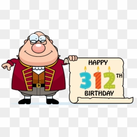Happy Birthday Clipart Ben - Cartoon Ben Franklin, HD Png Download - happy birthday clipart png