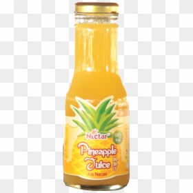 Pineapple Juice Transparent Png - Bottle, Png Download - fruit juice glass png