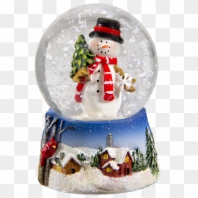 Snow Bowl "snowman"s Tree - Snowglobe Png, Transparent Png - christmas tree snow png