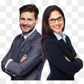 Transparent Two People Png - Sales Executive Png, Png Download - happy business people png