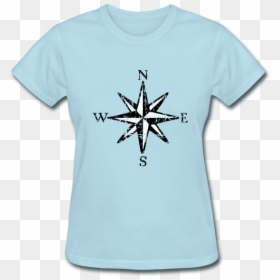 Compass Rose Png -image Of Compass Rose - T-shirt, Transparent Png - woman png images