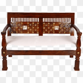 Bench, HD Png Download - wooden sofa png