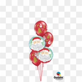 Merry Christmas Santa - Transparent Christmas Balloon Png, Png Download - christmas balloons png