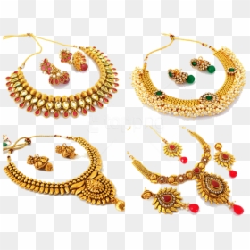 Free Png Indian Jewellery Png - Jewellery Necklace Set Png, Transparent Png - kerala jewellery models png