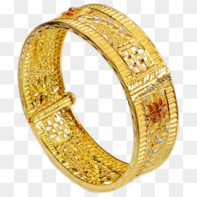 Kolkata Design Gold Bangles, HD Png Download - kerala jewellery models png