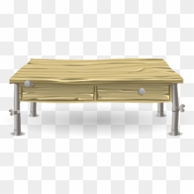 Table, Desk, Wood, Wooden, Surface, Furniture, Rustic - Wood, HD Png Download - wooden sofa png