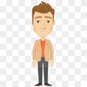 Joy Clipart Office Guy - Animated Pic Of A Man, HD Png Download - office man clipart png