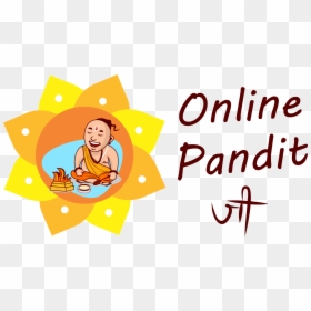 Online Pandit Ji - Cartoon Pandit Ji, HD Png Download - saraswati puja png