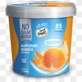Sugarfree- Alphonso Mango - Vadilal Quick Treat Anjeer Ice Cream, HD Png Download - alphonso mango png