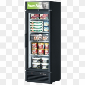 Single Door Freezer Display, HD Png Download - refrigerator top view png