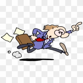 Hurry Clipart, HD Png Download - office man clipart png