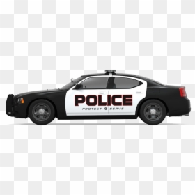 Police Car Dodge Charger Police Officer - Police Car Side Png, Transparent Png - car images in png