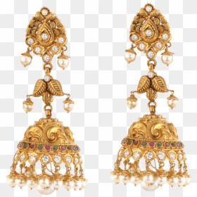 Indian Wedding Jewelry - Earring, HD Png Download - indian jewelry png