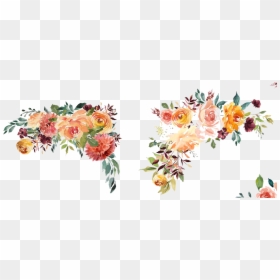 Watercolor Floral Borders Png Peoplepng Com Mother"s - Transparent Background Watercolor Flower Png, Png Download - boders png