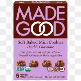 Mgus Cookie Doubchoc - Madegood Double Chocolate Soft Baked Mini Cookies, HD Png Download - chocolate png images