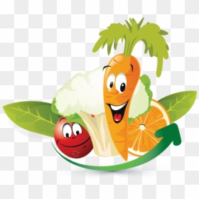 Design Free Logo Fruits Vegetables Online Template - Fruits And Vegetables Animation, HD Png Download - fruits png image