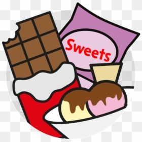 Food Clipart Chocolate - Chocolate And Sweets Cartoon, HD Png Download - choclate png