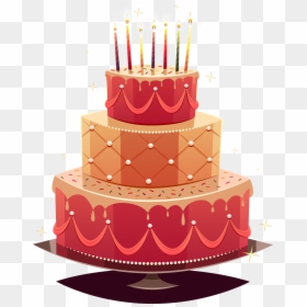 Transparent Wedding Cakes Clipart - Happy Birth Day Cake Png, Png Download - cake images hd png