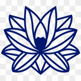 Indigo Lotus Flower Icons Png - Flor De Lotus Azul Png, Transparent Png - lotus clipart png