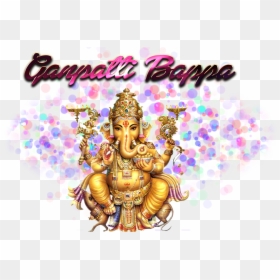 Lord Ganpatti Bappa Png Photo Background - Aahil Name, Transparent Png - ganpati png file