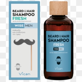 Beard And Hair Shampoo Wise Man, HD Png Download - men hair only png