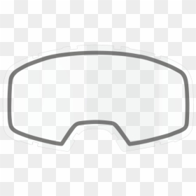 Double Lens Clear Transparent - Rear-view Mirror, HD Png Download - black goggles png