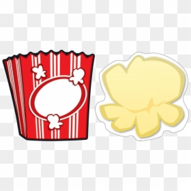 Popcorn Bag Clipart Free Best On Transparent Png - Popcorn Containers Clip Art, Png Download - bag clipart png