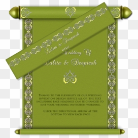 Transparent Marriage Card Clipart - Muslim Shadi Card Design, HD Png Download - marriage design png