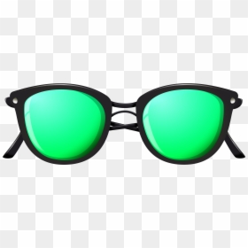 Transparent Eyeglasses Clipart - Green Sunglasses Png, Png Download - sunglasses png hd