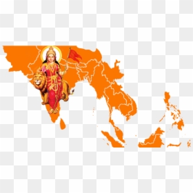 Party Bharatiya Janata Akhand Mata Hinduism Bharat, HD Png Download - durga matha png