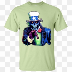 Uncle Sam Skeleton T Shirt , Png Download - Cartoon, Transparent Png - shirt png images