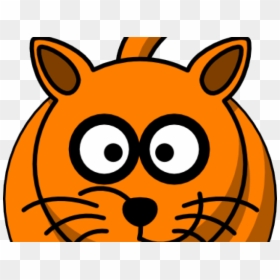 Black Cat Clipart Ginger Cat - Cartoon Cat Clipart, HD Png Download - orange clipart png