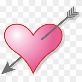 Download Svg Love Symbol - Heart With Arrow Gif, HD Png Download - love symbol heart png