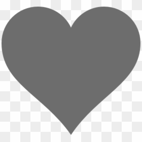 Grey Heart Png - Grey Heart Clipart, Transparent Png - love symbol heart png