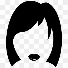 Haircut Clipart Woman Hair - Female Hair Clip Art, HD Png Download - hair cutting png