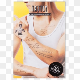 Tattly Bruce Lee, HD Png Download - neck tattoos png