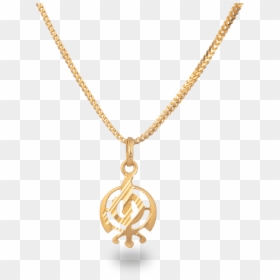 22ct Gold Khanda Sikh Religious Pendant - Khanda Gold Pendant, HD Png Download - sikh png