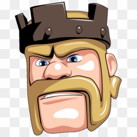 Transparent Clash Of Clans Barbarian Png - Clash Of Clans King Png, Png Download - coc characters png