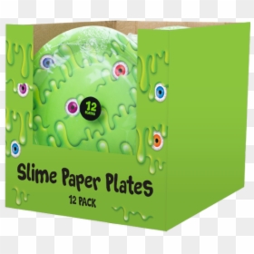 Slime Disposable Paper Plates 23cm - Graphic Design, HD Png Download - disposable plates png