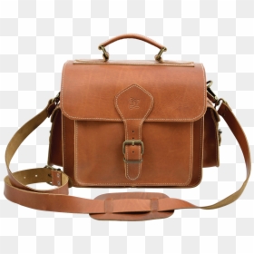 Brown Leather Bag - Camera Leather Bag, HD Png Download - leather bag png
