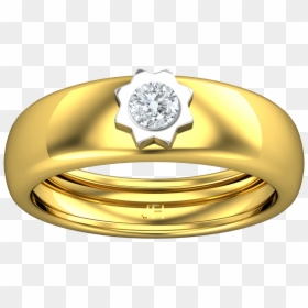 Natural Diamond Band For Her - Engagement Ring, HD Png Download - couple rings png