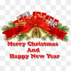 Christmas And New Year Png Background - Merry Christmas And Happy New Year Png, Transparent Png - new year background png