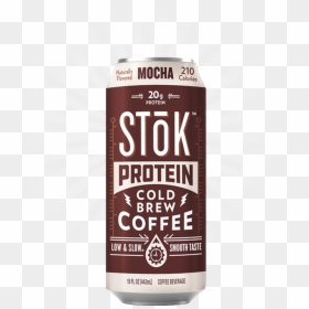 Stōk Protein Mocha Canned Cold Brew Coffee - Cream Soda, HD Png Download - 15% png