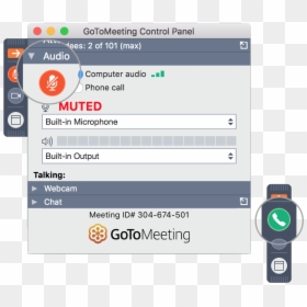 Gotomeeting, HD Png Download - mute icon png
